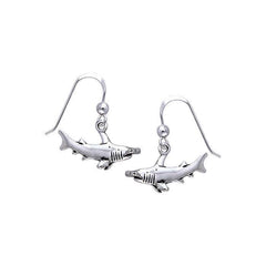 Hammerhead Shark Sterling Silver Earrings TER292 - Earrings