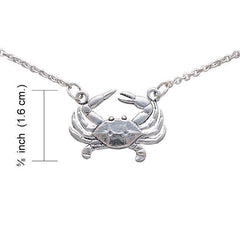 Blue Crab Necklace TN021 - DiveSilver Jewelry