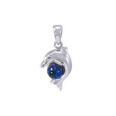 Dolphins Sterling Silver Pendant TP070 - Pendants
