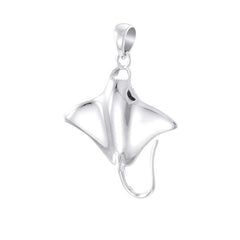 Ocean dreams as wide as the Manta Ray ~ Sterling Silver Pendant TP1004 - Pendants