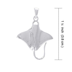 Ocean dreams as wide as the Manta Ray ~ Sterling Silver Pendant TP1004 - Pendants