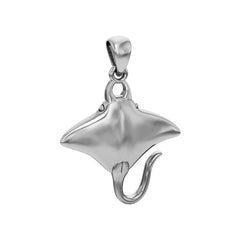 Ocean dreams as wide as the Manta Ray Small Sterling Silver Pendant TP1008 - DiveSilver Jewelry