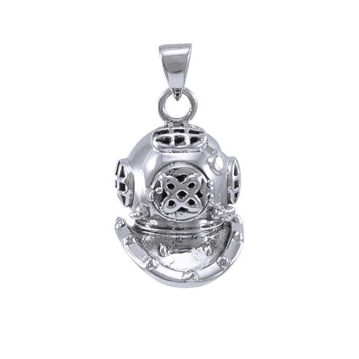 Dive Helmet Sterling Silver Pendant TP1021 - Pendants