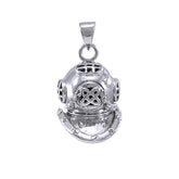 Dive Helmet Sterling Silver Pendant TP1021 - Pendants