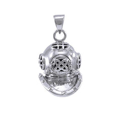 Dive Helmet Sterling Silver Pendant TP1021 - Pendants