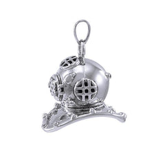 Dive Helmet Sterling Silver Pendant TP1021 - Pendants