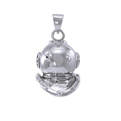 Dive Helmet Sterling Silver Pendant TP1021 - Pendants
