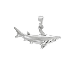 Hammerhead Shark Sterling Silver Pendant TP1057 - Pendants