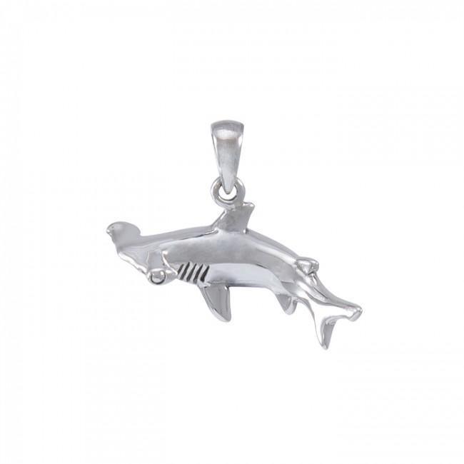 Hammerhead Shark Sterling Silver Pendant TP1058 - Pendants