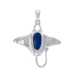 Manta Ray Sterling Silver Pendant TP1068 - Pendants