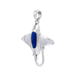 Manta Ray Sterling Silver Pendant TP1068 - Pendants