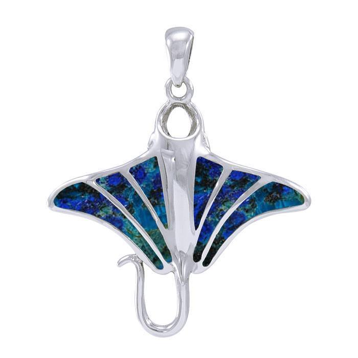 Manta Ray Sterling Silver Pendant TP1077 - Pendants