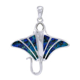 Manta Ray Sterling Silver Pendant TP1077 - Pendants