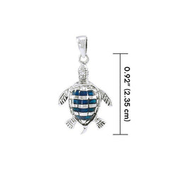 Sea Turtle Sterling Silver Pendant TP1079 - DiveSilver Jewelry