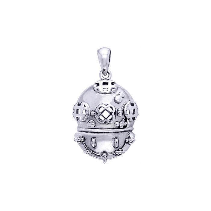 Dive Helmet Sterling Silver Pendant TP1082 - DiveSilver Jewelry