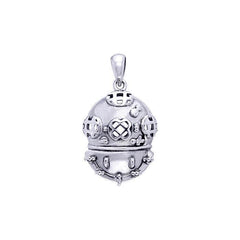 Dive Helmet Sterling Silver Pendant TP1082 - DiveSilver Jewelry