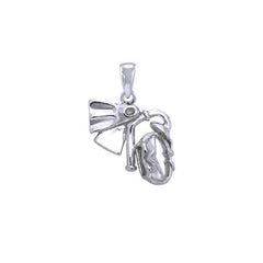 DIVE Mask and Fin Sterling Silver Pendant TP1260 - Pendants