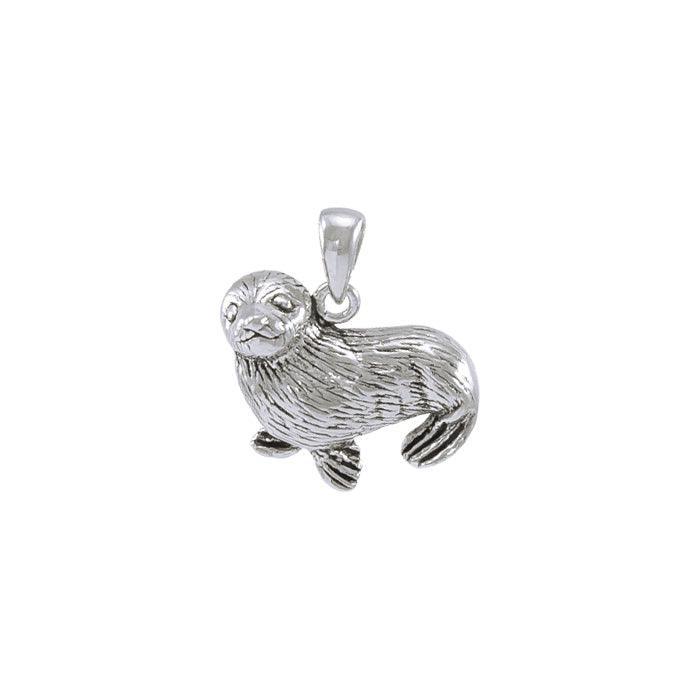 Sunning Seal Sterling Silver Pendant TP1519 - Pendants