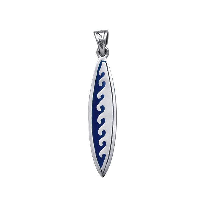 Surf Sterling Silver Pendant TP1533 - Pendants