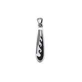 Wave Surfboard Sterling Silver Pendant TP1544 - Pendants