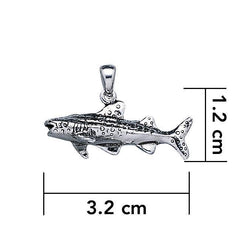 Small Whale Shark Silver Pendant TP1555 - DiveSilver Jewelry