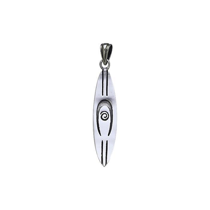 Surf Sterling Silver Pendant TP1575 - Pendants