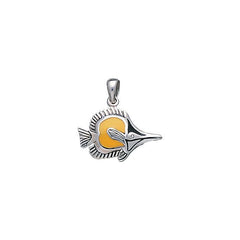 Tropical Fish Sterling Silver Pendant TP1679 - Pendants