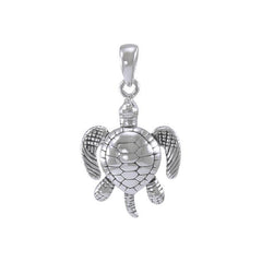 Sea Turtle Sterling Silver Pendant TP2182 - Pendants