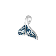 Aboriginal Inspired Sterling Silver Whale Tail Pendant - DiveSilver Jewelry