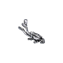 Descending Scuba Diver Sterling Silver Pendant TP2360 - Pendants