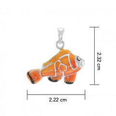 Clown Fish Sterling Silver Pendant TP2425