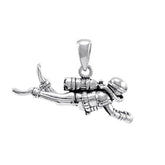 Undersea Bliss Diver Sterling Silver Pendant TP2669 - Pendants