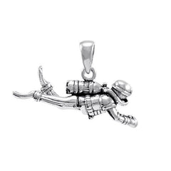 Undersea Bliss Diver Sterling Silver Pendant TP2669 - Pendants