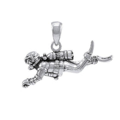 Undersea Bliss Diver Sterling Silver Pendant TP2669 - Pendants