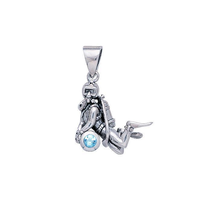 Treasure Diver Sterling Silver Pendant TP2702 - Pendants