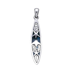 Surf Sterling Silver Pendant TP2941 - Pendants
