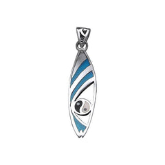 Ying Yang Surf Sterling Silver Pendant TP2947 - Pendants