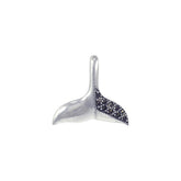 Marcasite Whale Tail Sterling Silver Pendant TP296 - Pendants