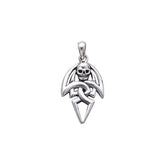 Pirate Skull Sterling Silver Pendant TP3054 - Pendants