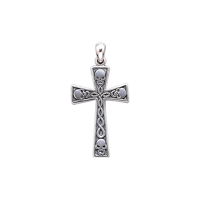 The Ark Royal Skull Cross Sterling Silver Pendant TP3056 - Pendants