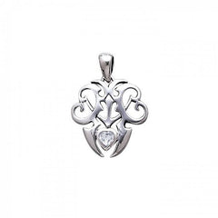 Skull Anchor SilverT Sterling Silver Pendant TP3064 - Pendants
