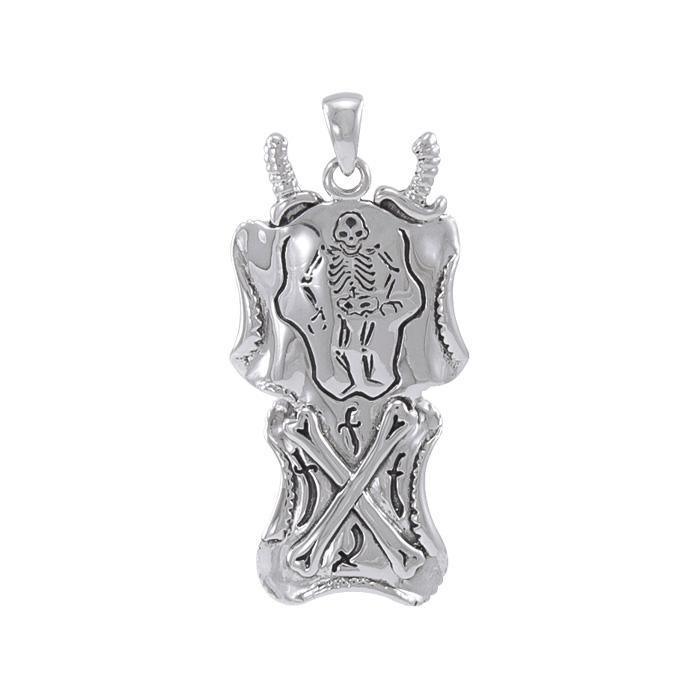 Queen Anne's Revenge Skeleton T Sterling Silver Pendant TP3068 - Pendants