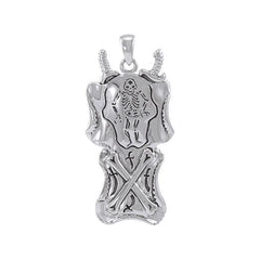 Queen Anne's Revenge Skeleton T Sterling Silver Pendant TP3068 - Pendants