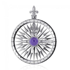 Compass Rose Gemstone Pendant TP3152 - Pendants