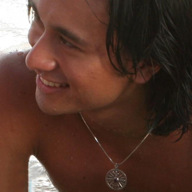 Compass Rose Gemstone Pendant TP3152 - Pendants