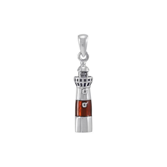 Atlantic City Lighthouse Sterling Silver Pendant TP3165 - Pendants