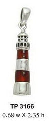 Adriatic Light House Sterling Silver Pendant TP3166