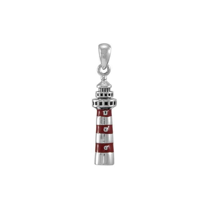 North Pacific Lighthouse T Sterling Silver Pendant TP3167 - Pendants