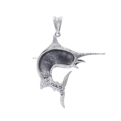 Marlin Sterling Silver Pendant TP688 - Pendants