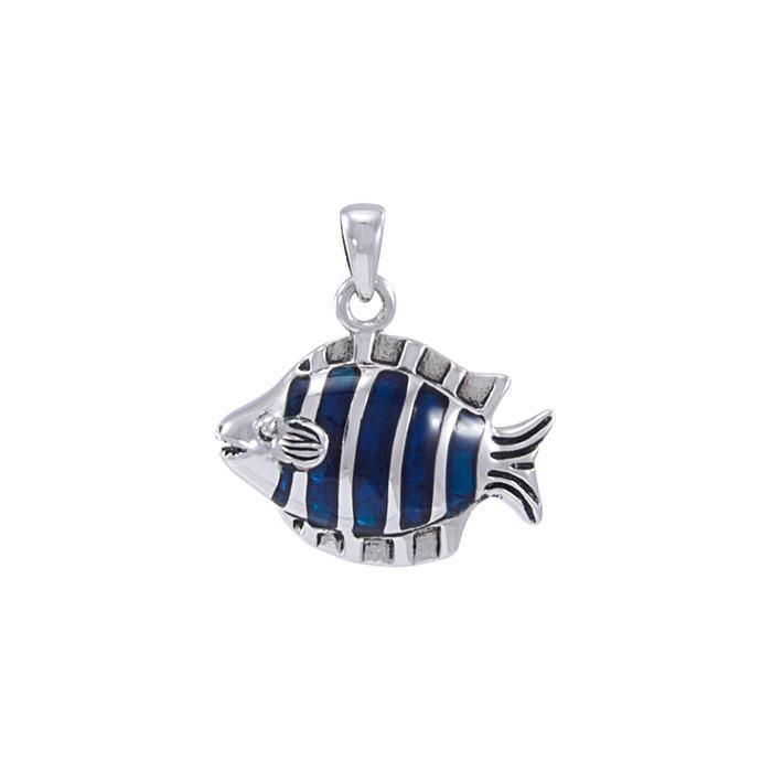 Tropical Reef Fish Sterling Silver Pendant TP970 - Pendants